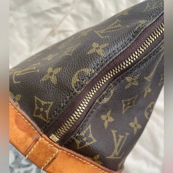 Authentic Vintage Louis Vuitton Alma Purse Brown Monogram Shoulder Bay Vintage - Picture 4 of 15